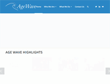 Tablet Screenshot of agewave.com